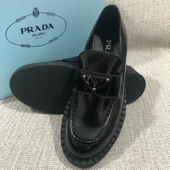 Prada Women's Black Loafers